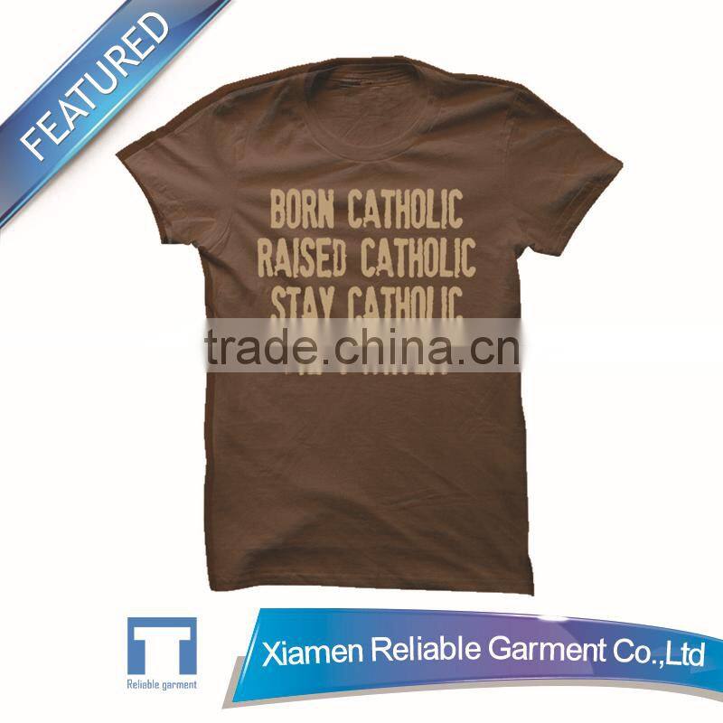 Stock men short sleeves plain round neck t-shirt