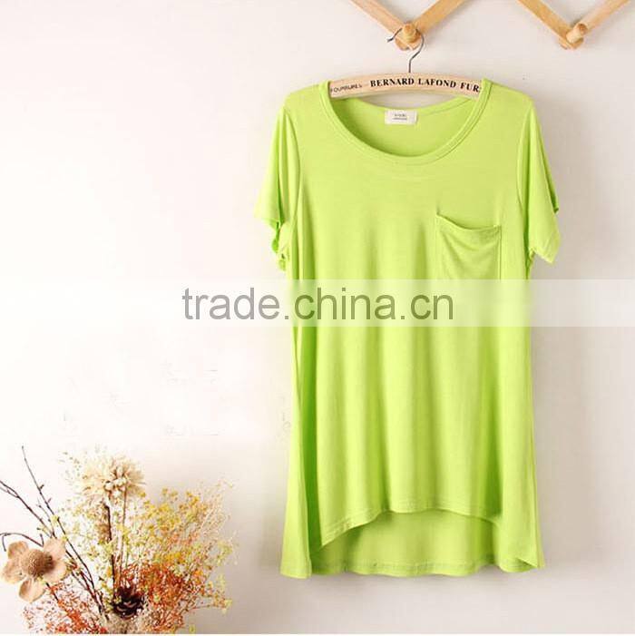 hot sell cool summer candy color modal blouse
