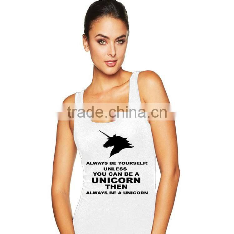 100 Cotton Silk Screen Printing Cut And Sew Open Side Sport Bulk Tank Top