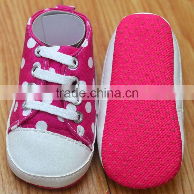 Polka Dot printed baby footwear