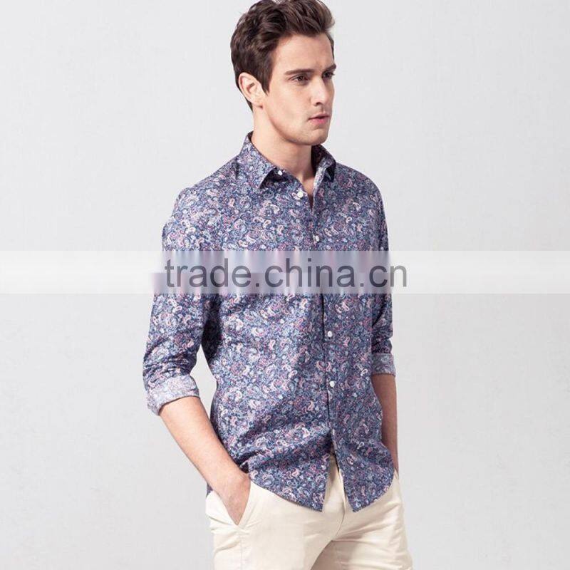 Men's Paisley causal shirt