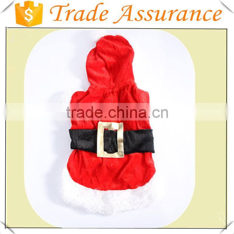 Wholesale Pet Puppy Dog Christmas Clothes Santa Claus Costume Outwear Coat Apparel Hoodie