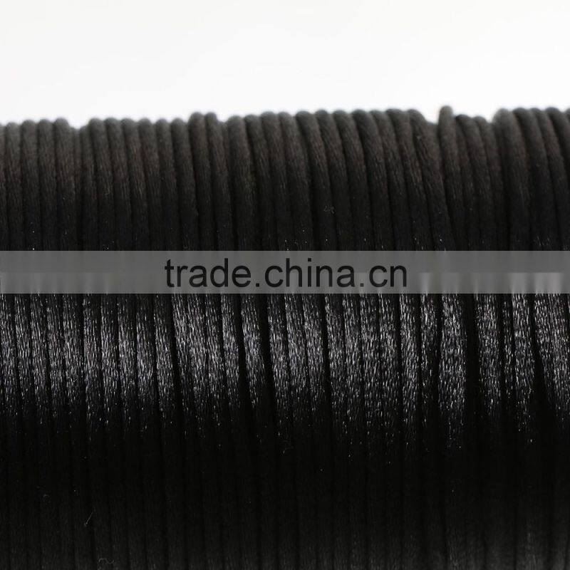 High Quality String Materials Black 2mm Terylene Jewelry Thread Cord