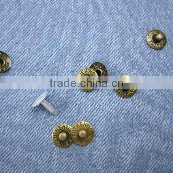 Fashion Jeans Button Metal Rivet For Garments