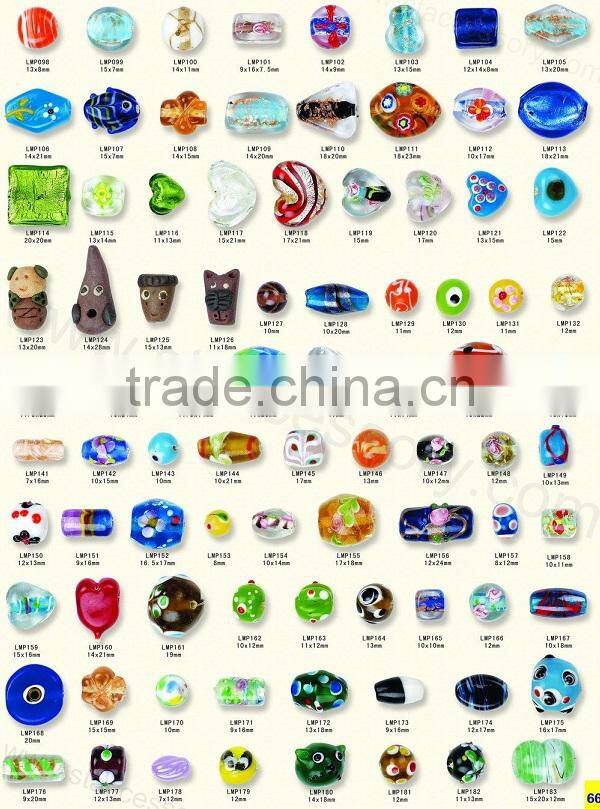 Beautiful Lampwork Glass Beads DIY Bracelet and Necklace Used Lampwork Glass Beads