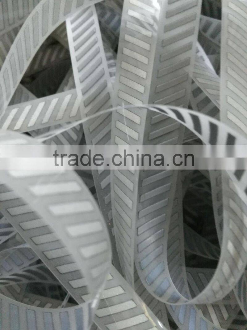 Chengwei customized silver laser Reflective heat transfer vinyl material PET tape for clothing