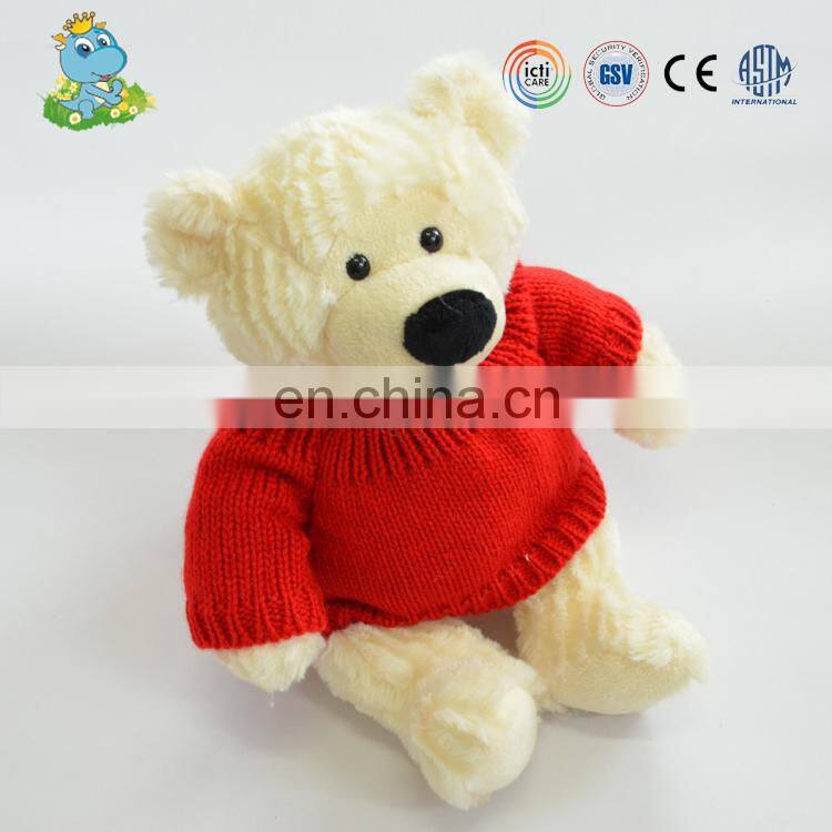 Lovely good quality plush filling teddy bear toy for valentine's day