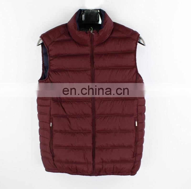 Popular Nylon material Winter Mens waistcoat,low price padded vest .