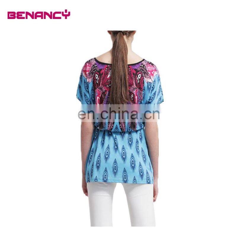 Tie Waist Paisley Multi Color Plus Size Women Ethnic Tunic