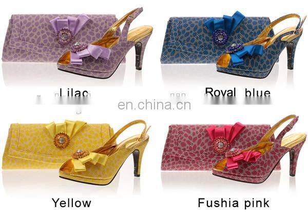 Italian Lady Shoes And Bag To Match For Party