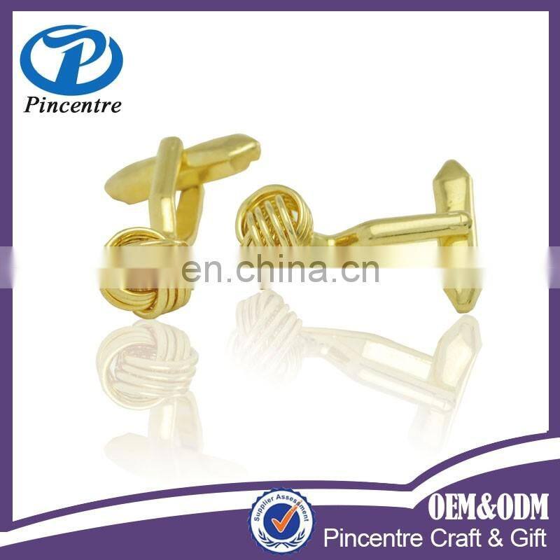 Wholesale fashion unique design gold cufflinks manufacturer from China