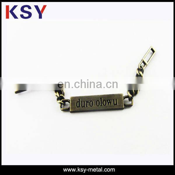 Butterfly shape custom engraved jewelry tags/logo debossed charms