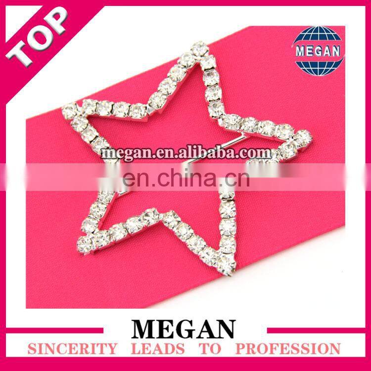 Wedding Decor Invitation oval rhinestone crystal ribbon buckle