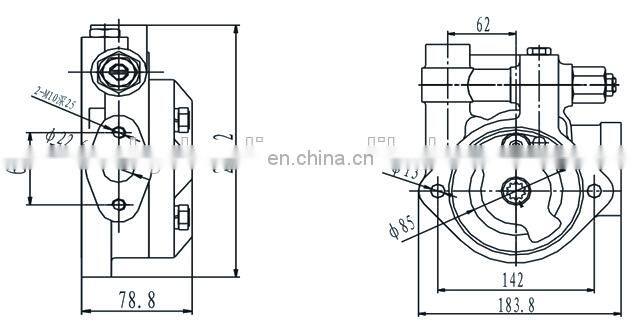 Komatsu PC200-3 gear hydraulic charge pump