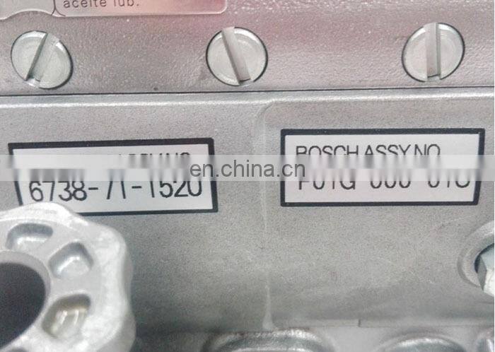 Excavator 6BT5.9 engine fuel pump 101609-3750 / 101062-9270 / 454V391999