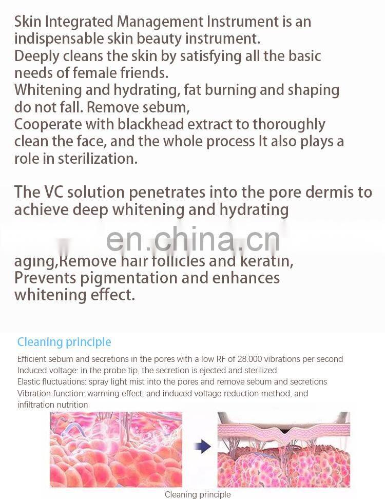 Multi-function beauty equipment 8 in 1 ultrasonic machine facial lifting machine