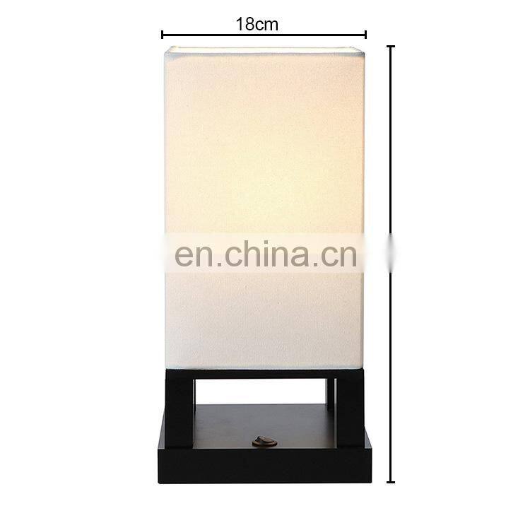 Hotel desk lamp Nordic modern domestic and foreign double USB charging bedside customizable lighting