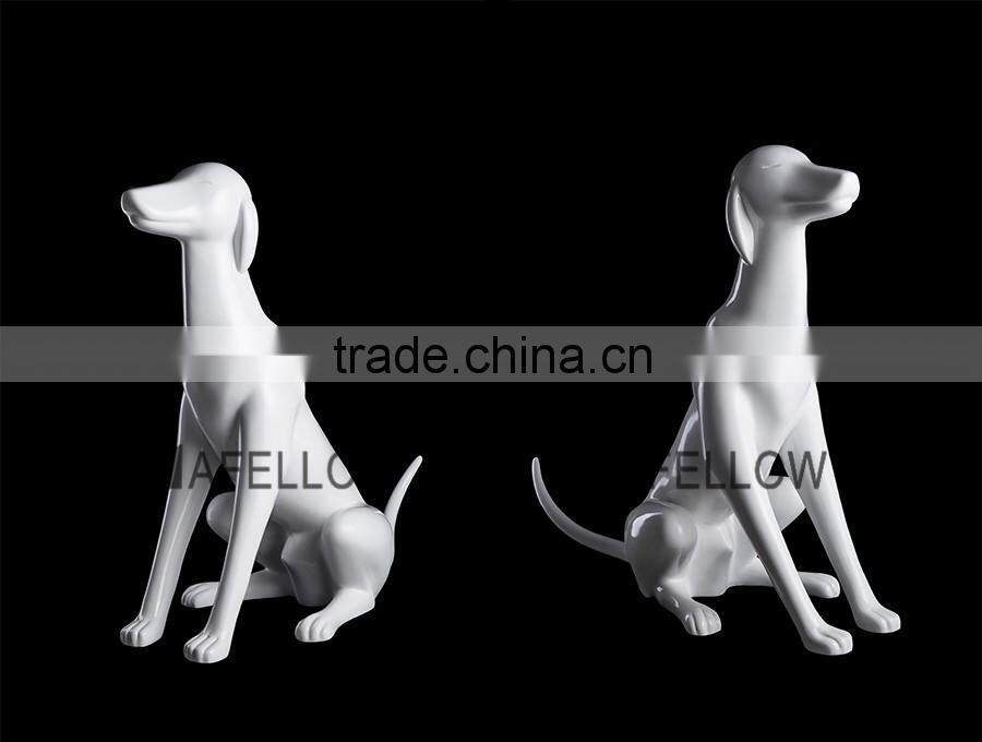 Fashion Fiberglass dog mannequin,white mannequin manikin dog wholesale mannequin G1-BK