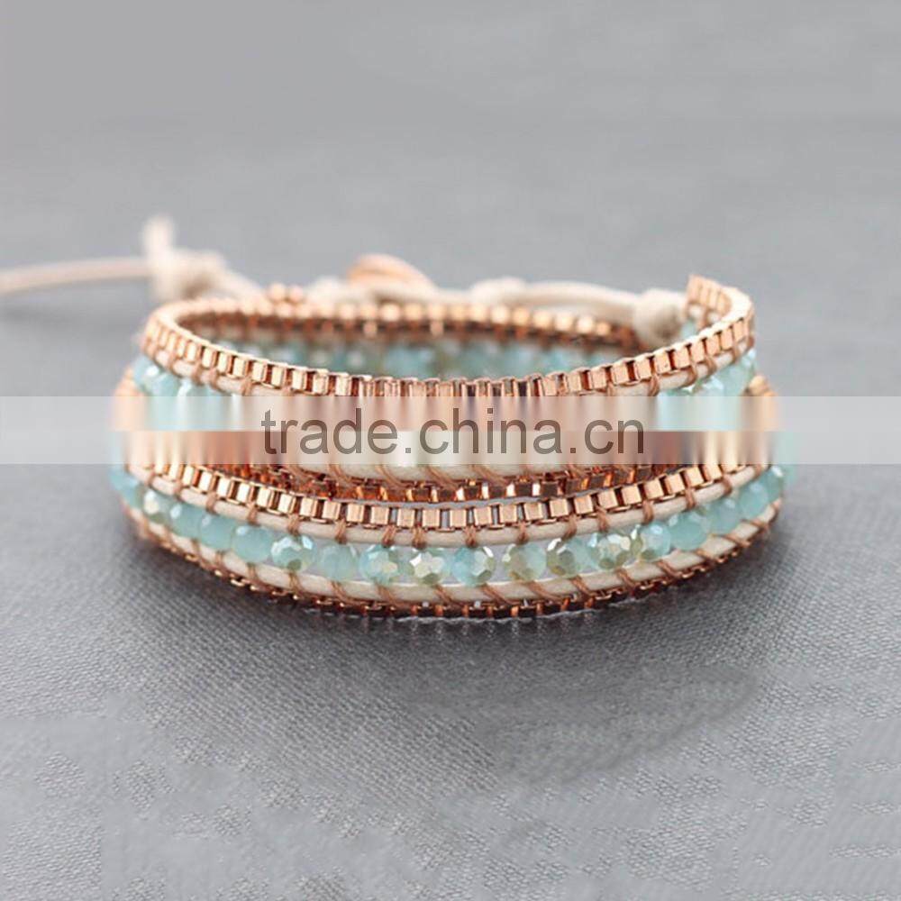 homemade crystal beads bracelet liberty crystal braid bracelet wholesale