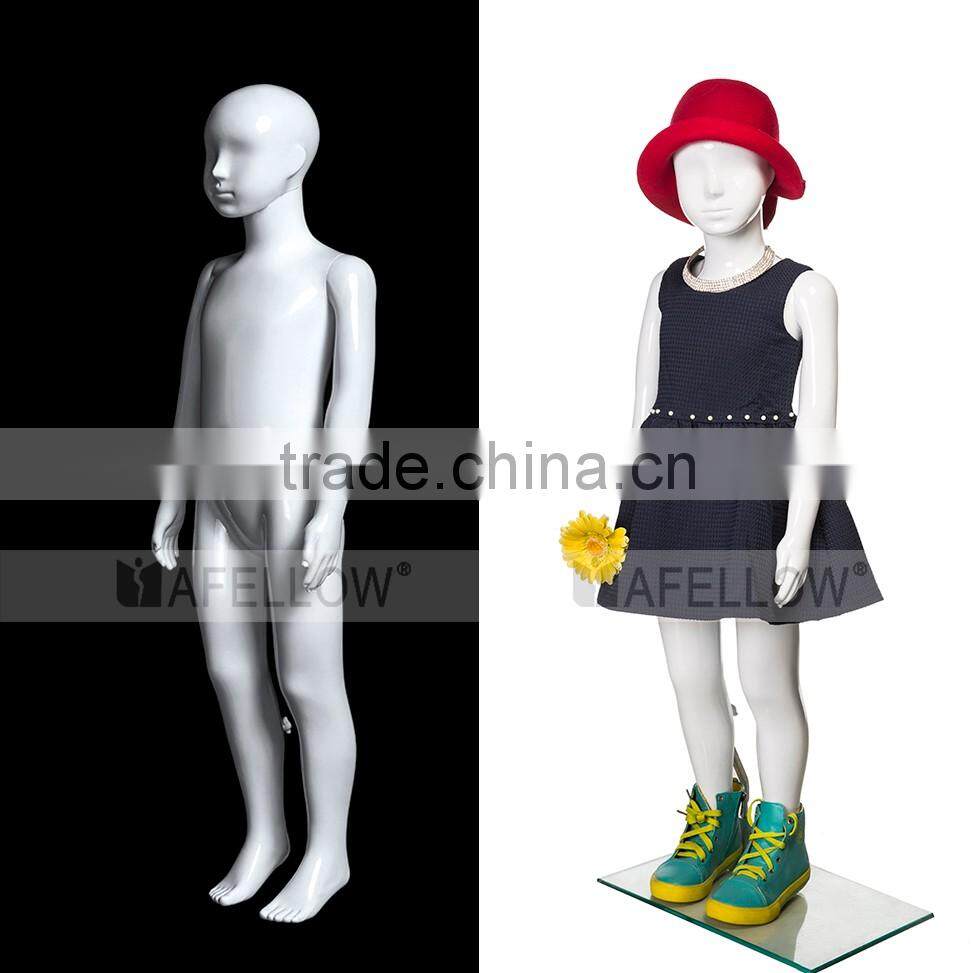 Plastic Children Girl Mannequin Cheaper Dummy for Display YKK01