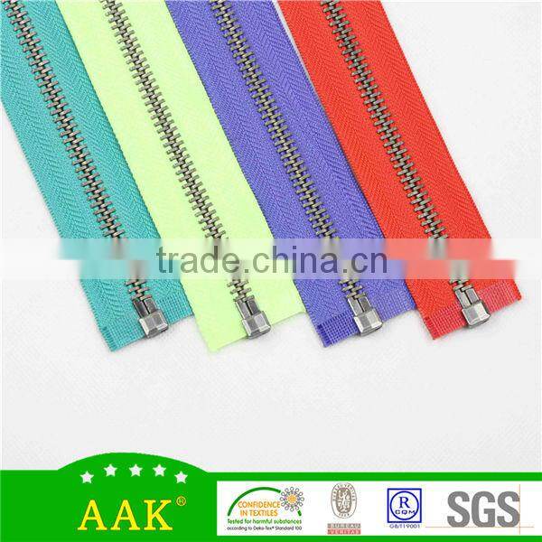 nylon zipper gold teeth long chain gold nylon zipper rolls