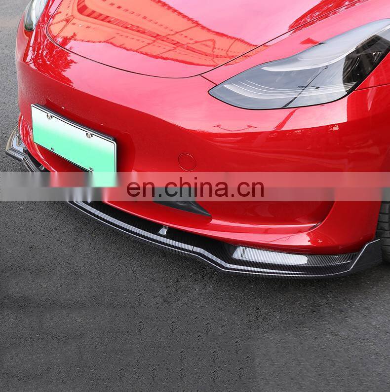 Front lip side side skirts spoiler splitter diffuser updated parts for tesla model 3 accessory