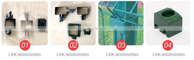 Triangular curved galvanized wire fence