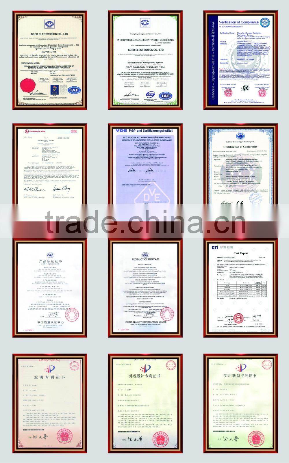 Perforation terminal block pitch 13.00mm 600V 40A high current connector