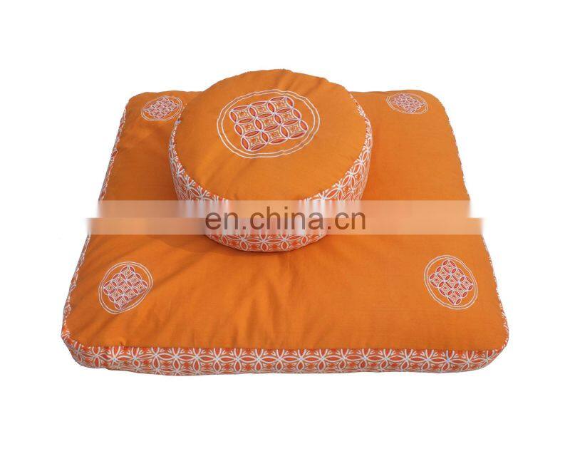 Indian new design high quality yoga custom meditation cushion pillow set