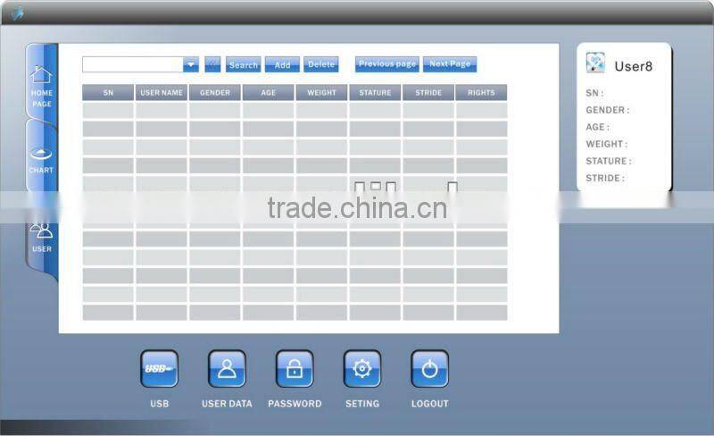 3D Digital Sensor Acceleration Counter Pedometer