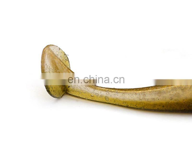 20pcs/bag Pesca 60mm 1.5g Soft Fishing Lure Double Color Tiddler Baits LuresSaltwater Paddle Tail Soft Lure