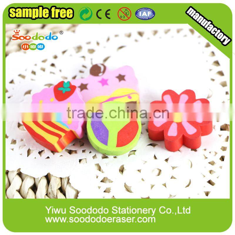 promotional stationary sets for kids rubber series eraser