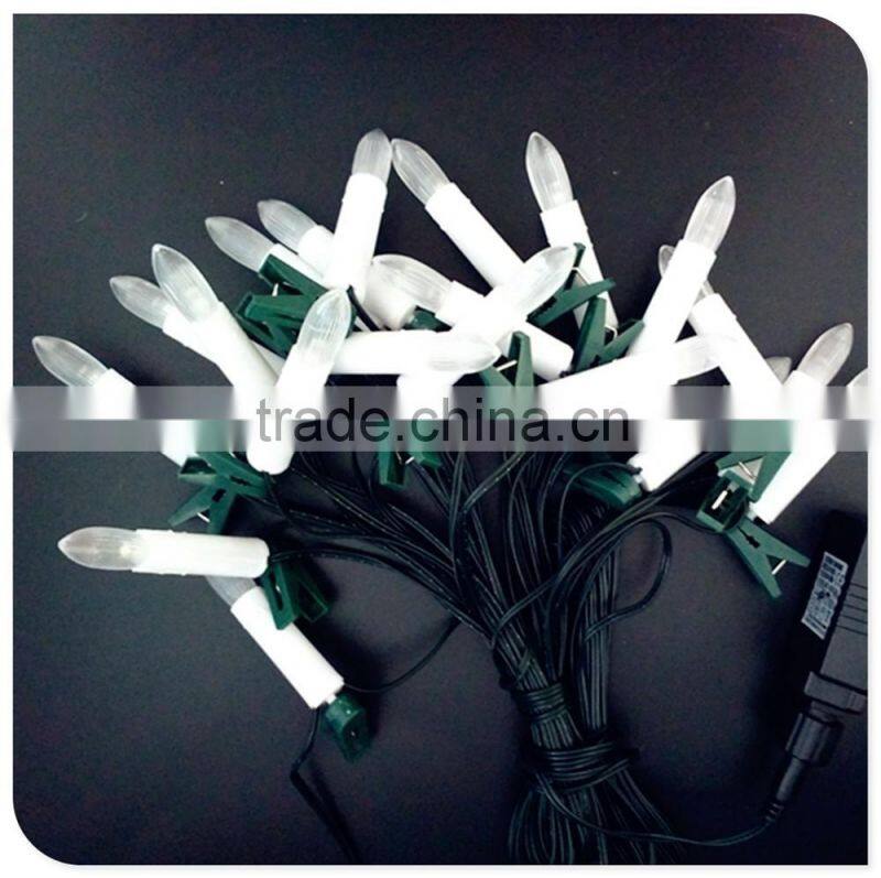 20 LED warm white christmas tree candle lights