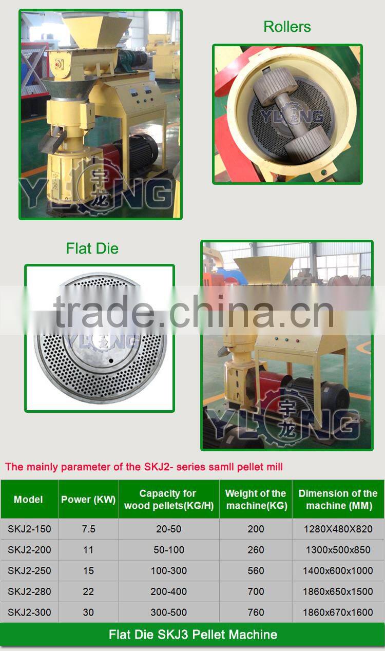 Yulong CE Approved Diesel Wood Pellet Machine Price For Stove