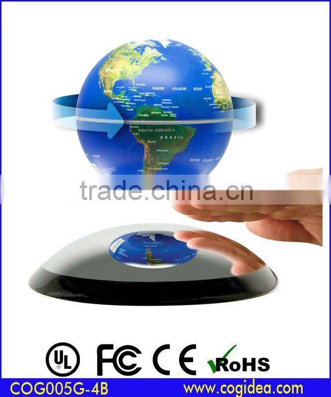 Mirror base magnetic floating globe