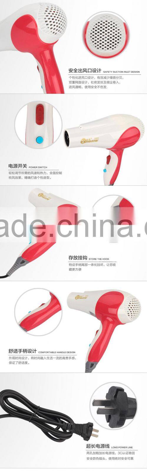 Portable Small Hair Dryer Ionic Mini Hair Blower Dryer