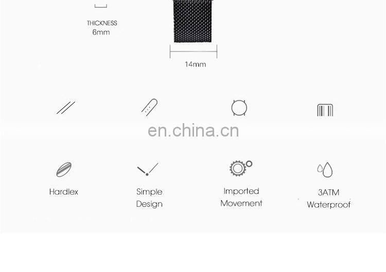 SINOBI Magnetic Clasp Women Wrist Watches S9796L Starry Sky Lady Watch Unique Cutting Glass Reloj Para Mujer