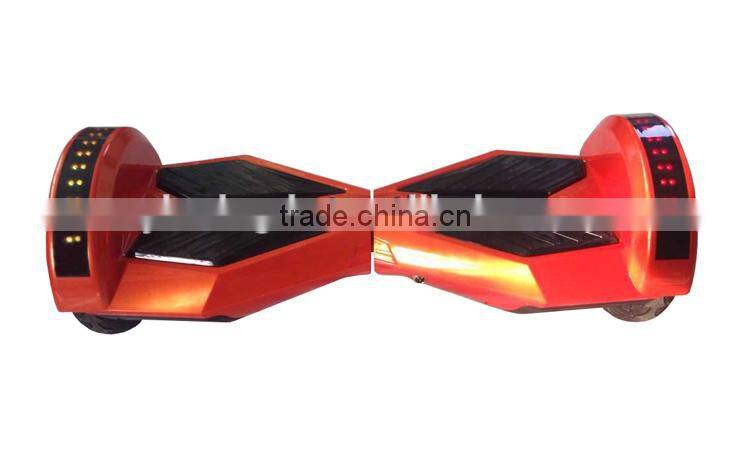2015 latest christmas gift 8inch two Wheel self balance scooter With blue tooth and remoter led light