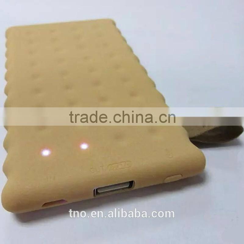 Novelty cookies mobile power bank 4000mAh wholesale alibaba