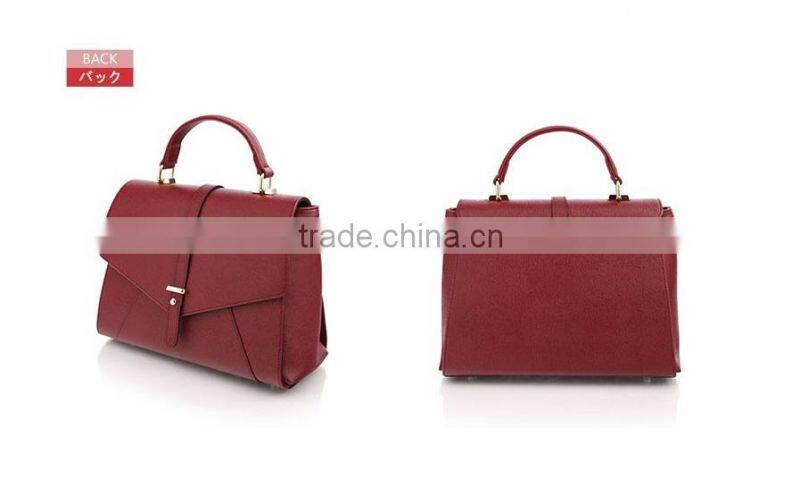 2016 high quality PU lady leather handbag shoulder bag
