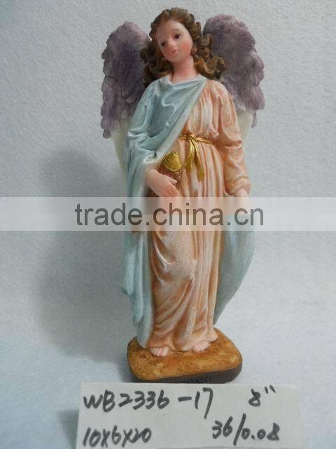 Polyresin religious handmade decoration of angel statue