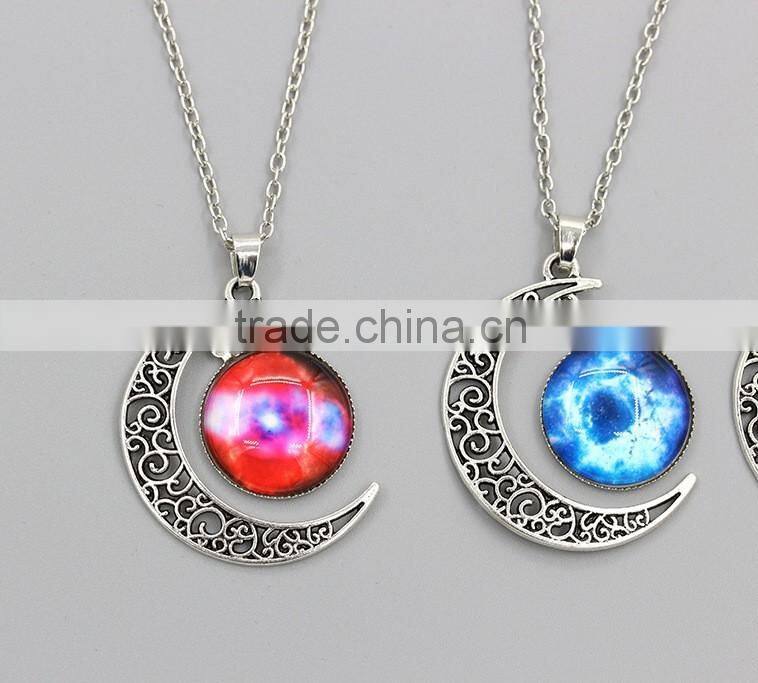 Factory wholesale sky Moon time necklace star cross jewelry