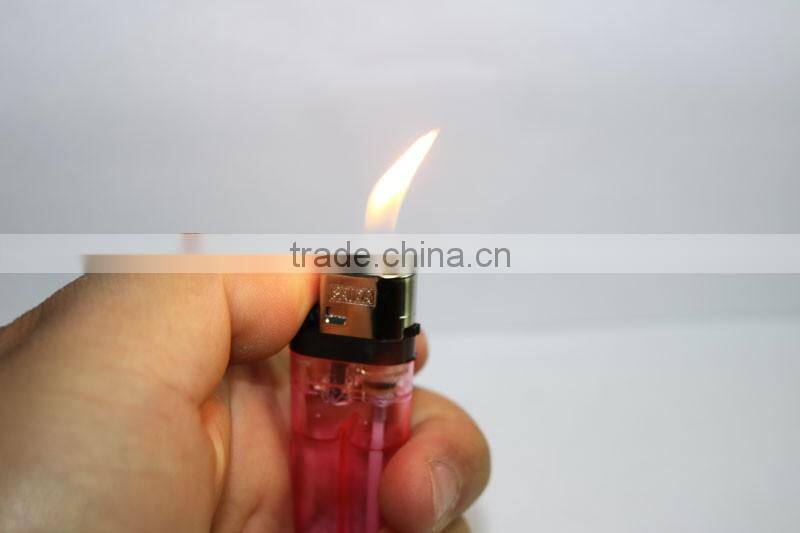 Cheap price transparent color flint disposable lighter