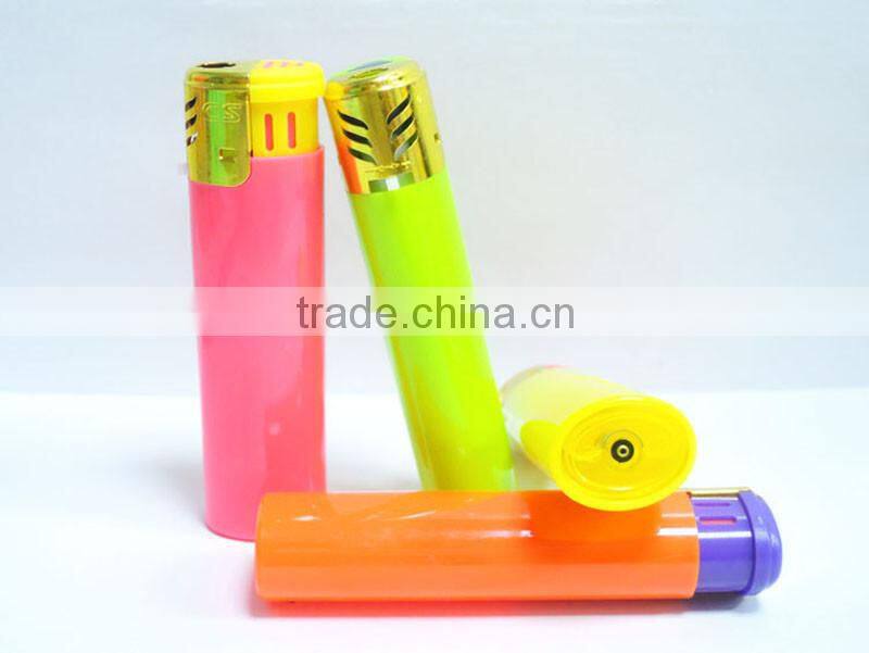 china wholesale round design electronic windproof gas refillable lighter