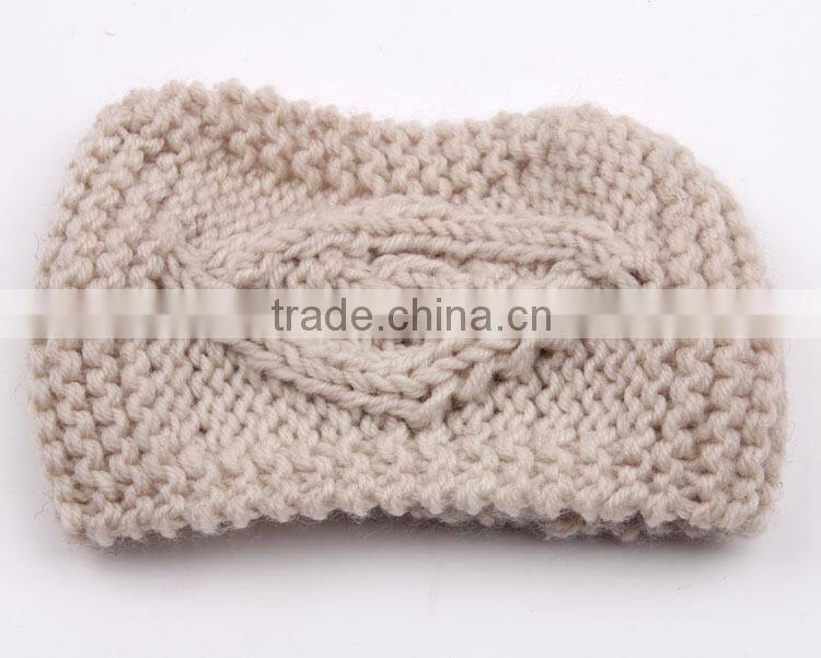 Hand Knitting Eye Style Warm Keeping Fashion Lady Headband Hairband For Women