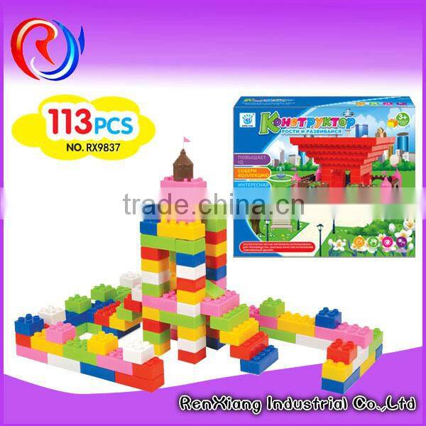 Plastic children diy building blocks toys