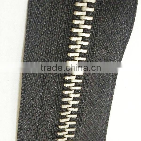 bronze zipper with nickel brass teeth