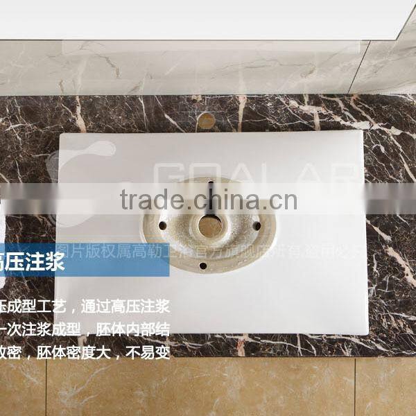 GA-3009 Bathroom design rectangular handmade ceramic sink