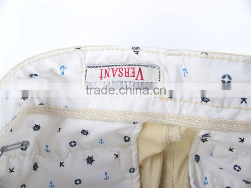 Mens new arrival cheap100%cotton stock apparel washed shorts