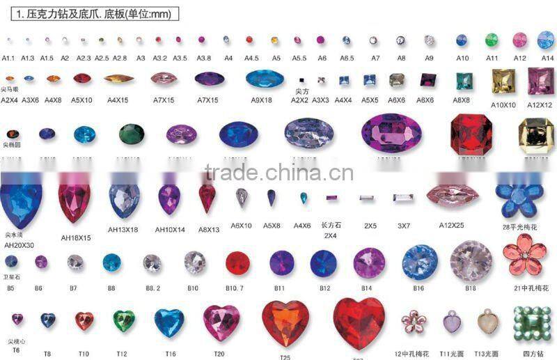 Epoxy fluorescent gem rhinestone